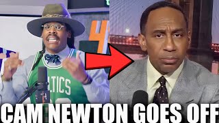 ‘Im Not Your ESPN Puppet’ Cam Newton CHECKS Stephen A LIVE For Calling Out Jason Whitlock Interview