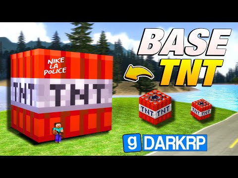 BASE DANS UNE TNT XXL MINECRAFT ! GMOD DarkRP