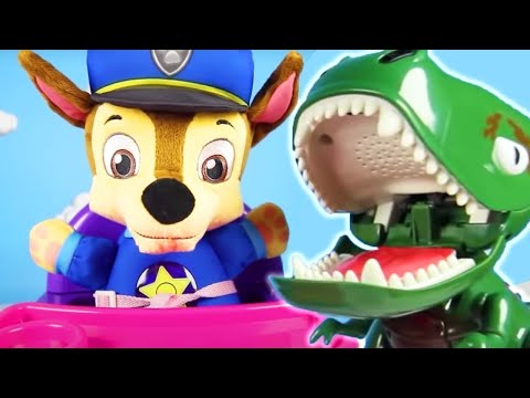 PJ MASK DINOSAUR CHALLENGE With Paw Patrol, PJ Masks & Ellie Sparkles