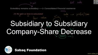 Subsidiary to Subsidiary Company-Share Decrease