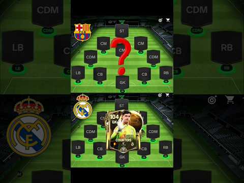 Real Madrid vs Barcelona #shorts #football #soccer #fcmobile #fcmobile #mbappe #realmadrid #fifa