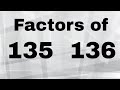 Prime Factorization and Factors of Numbers