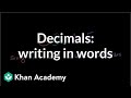 Understanding Decimal Numbers in Word Form