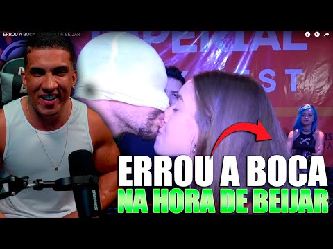 HUDSON REAGINDO ERROU A BOCA NA HORA DE BEIJAR - Muca Muriçoca