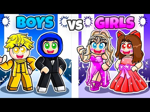 Boys vs Girls DRESS TO IMPRESS in Roblox!!