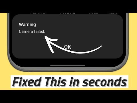 Warning Camera Failed | Samsung Camera app not working