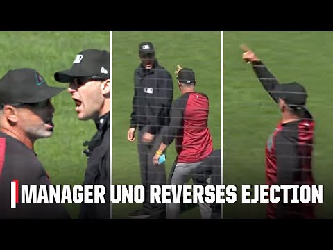 D-backs manager pulls switcheroo on umps in ejection of the year 🤣 | MLB on ESPN