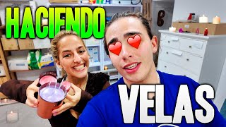 NUESTRA PRIMERA VEZ HACIENDO VELAS CASERAS