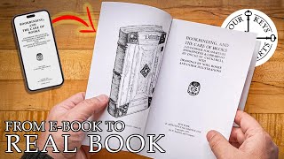 From E-Book to Real Book: Chapter 1 - Typesetting and Imposing a 120+ Year Old Bookbinding Manual
