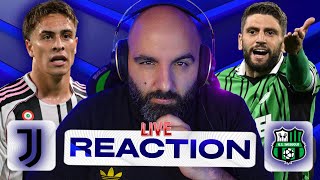 👽NON FATE SCHERZI || JUVENTUS - SASSUOLO [Live Reaction] con @lAngoloDiKinoshi