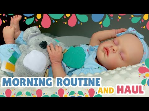Sleepy Reborn Morning Routine: New Outfit, Feeding & Haul With Baby Evelyn.