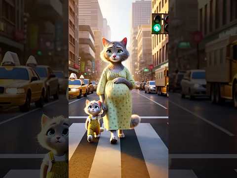 Kitten to the Rescue! Pregnant Cat Mom Needs Help!#cat #kitten #love #shorts