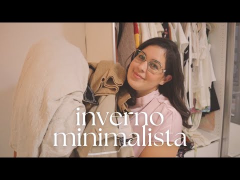 Nunca tive tanta roupa! Tour pelo meu guarda roupa minimalista de inverno + destralhe