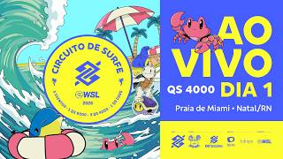 🔴  ASSISTA AO VIVO! Circuito Banco do Brasil de Surfe - Natal / Rio Grande do Norte - Dia 1