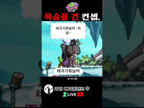 목숨을 건 컨셉. 메이플랜드