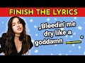 Missing Words in Popular Song Lyrics
