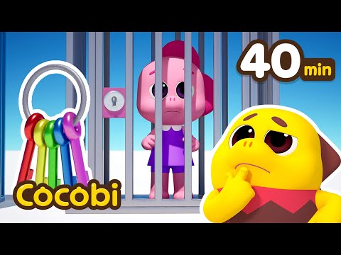 Escape From The Prison!😭🔑🔒 + and More Color Videos for Kids | Cocobi