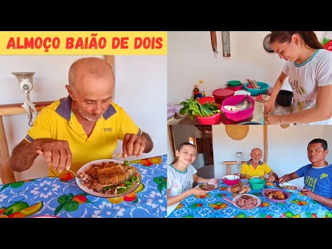 Almoço de Hoje Baião de Dois com Curimatã Frito e Tilápia / Como Fazer Baião de Dois Nordestino