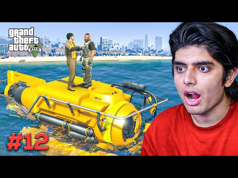 I STOLE A GOVERNMENT SUBMARINE | GTA 5 PART 12 (HINDI DUBBED)