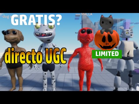 UGC´S LIMITADOS GRATIS GECKO ,PERRO FRESA, FOXY , GATO CALABAZA ROBLOX