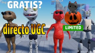 UGC´S LIMITADOS GRATIS GECKO ,PERRO FRESA, FOXY , GATO CALABAZA ROBLOX