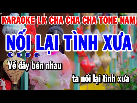 Karaoke Liên Khúc Cha Cha Nhạc Sống Dễ Hát Tone Nam | Nối Lại Tình Xưa – Vó Ngựa Trên Đồi Cỏ Non