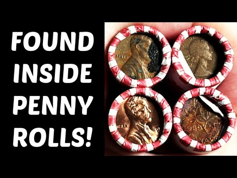 NICE VARIETY OF COINS FOUND IN THESE ROLLS OF PENNIES!