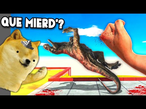 PUÑO GIGANTE CONTRA ANIMALES SALVAJES #2 💥 XD - Juegos con cheems