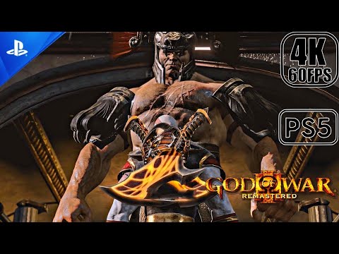 God Of War 3 Remastered PS5 -Kratos vs Hercules (60FPS 4K)