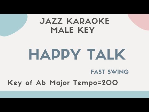 Happy Talk – Jazz KARAOKE (Instrumental backing track) – male key