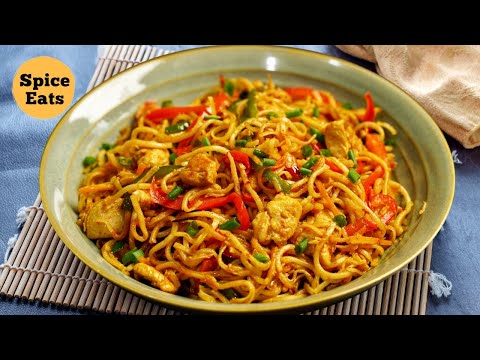 Chicken Chilli Garlic Noodles | Spicy Chilli Garlic Noodles | Chilli Garlic Noodles Recipe |