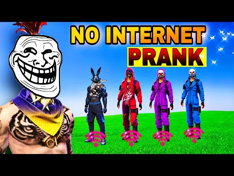 NO INTERNET PRANK 🤡 CS FUNNY GAMEPLAY😂 | Ghani Bhai Free Fire