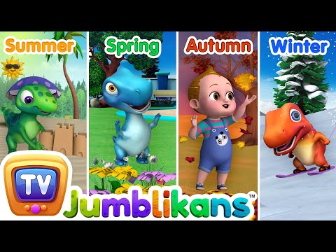 Seasons Song with Jumblikans Dinosaurs - ChuChuTV Toddler Learning Videos