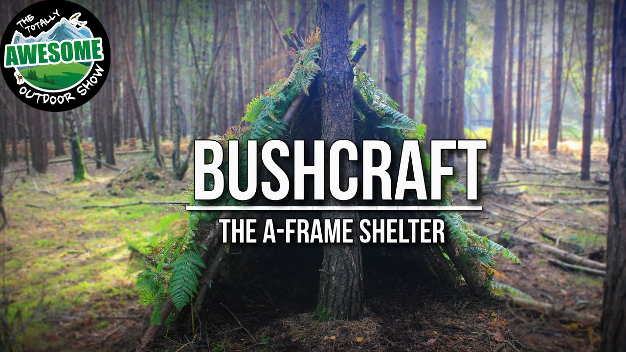 Bushcraft Shelters - The A Frame Shelter TA Outdoors