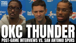 Jalen Williams, SGA & Mark Daigneault Recap OKC Thunder Christmas Loss vs. Spurs, Facing Wemby