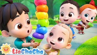 Color Ice Cream Truck 🌈 | Yummy Ice Cream | Color Song | Nursery Rhymes & Kids Songs | LiaChaCha
