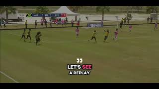 Beautiful anticipated goal for Jamaica in the semi finals #cfu challenge series. 