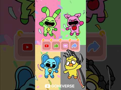Smiling Critters Dance Challenge!2 (Poppy Playtime Animation) #animation #memes #tiktokviral #catnap