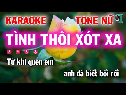 karaoke tình thôi xót xa tone nữ rumba – làng hoa