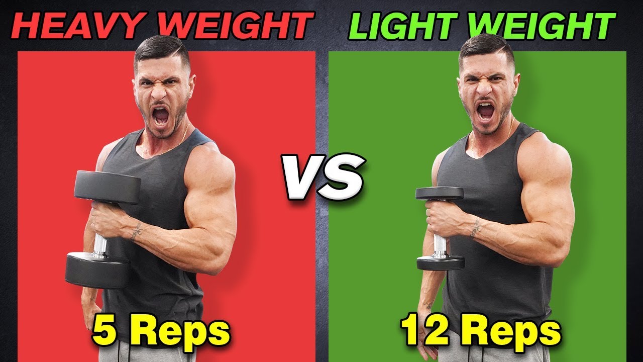 Low Reps Heavy Weight VS High Reps Light Weight for Muscle Growth