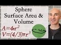 Calculating Sphere Surface Area and Volume