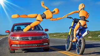 Motorbike and Car Crashes #04 [BeamNG.Drive]