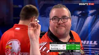 89)Krzysztof Ratajski vs Stephen Bunting 2021 PDC World Darts Championship 2021.01.01 Negyeddöntő QF