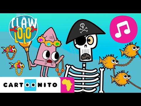 Pirate's Treasure 🎵 Fun Dance with Sea Animals 🌊 | Songs for Kids | Clawlolo 🦀 | Cartoonito Africa