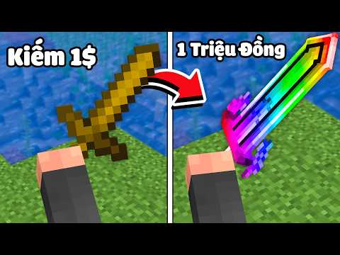 Kiếm 1$ và Kiếm 1 Triệu Đô trong Minecraft