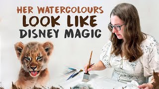 Main Secret to Realistic Watercolor Animals by Irina Kukrusova