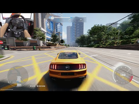 Ford Mustang GT - Test Drive Unlimited Solar Crown | Steering wheel gameplay