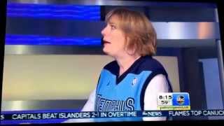 Memphis Grizzlies "Bongo Lady" on Good Morning America!