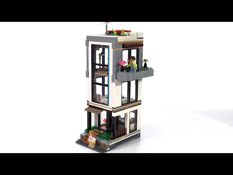 LEGO Creator 3-in-1 Modern House 31153 Alt model review!  Three-story contemporary