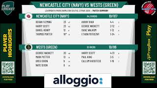Newcastle City Dev (Navy) v Wests (Green)